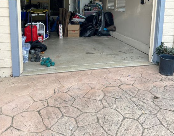 Same Gilroy garage swept clean and empty after junk removal